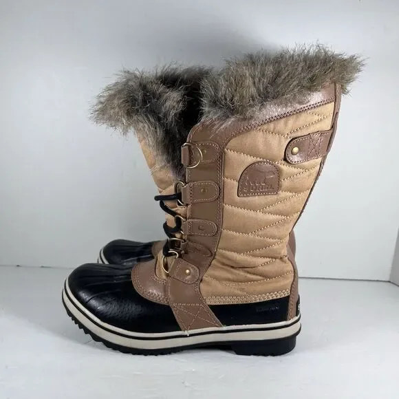 Sorel Tofino II Lace Up Waterproof Faux Fur Lined Winter Boots Women's Size 7.5 - Picture 3 of 8